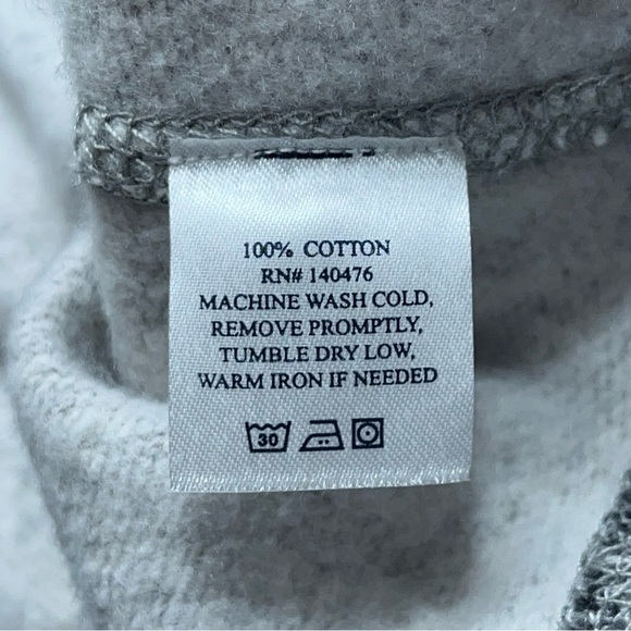 Faherty Full Zip Hoodie Mens Size Medium Gray Cotton Fleece Lined Huckberry - Picture 11 of 13